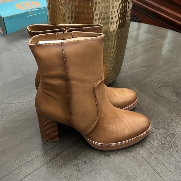 NATURALIZER CATIE WOMENS LEATHER HEELS MID-CALF BOOTS - Picture 4 of 10